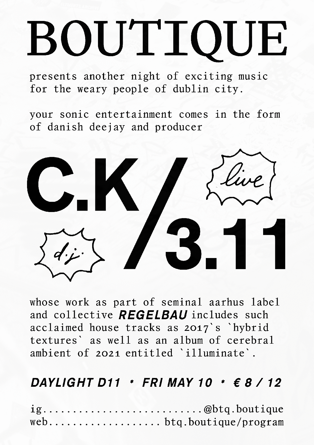 C.K/3.11 Poster